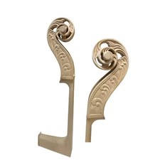 Nice Carved 3/4 Double Bass Head Neck, Maple wood, Bass Parts