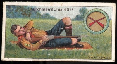Tabakkarte, Kirchenmann, Pfadfinder, 1., 1916, Rückenstellung, #49