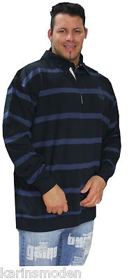 xxl Übergrößen Herren Greystone wow Sweatshirt blau 4xl - 5xl Pullover Troyer