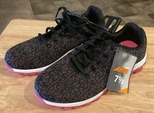 Avia Womens Memory Foam Black/Pink Athletic Sneakers Size 7.5 NWTs