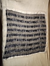 Vintage Paris France Scarf Blue/white