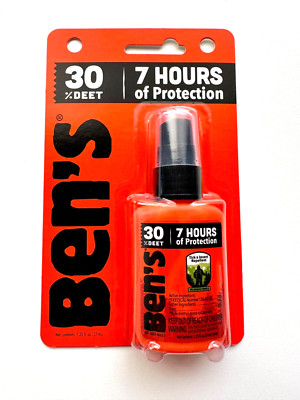 Ben's 30% Deet Tick & Insect Repellent 1.25 oz Pump Spray Travel Camping Outdoor