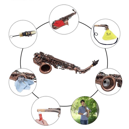 Professional Vintage Red Bronze Alto Saxophone Eb E-Flat Sax W/ Carry Case K4A9 - Picture 11 of 12