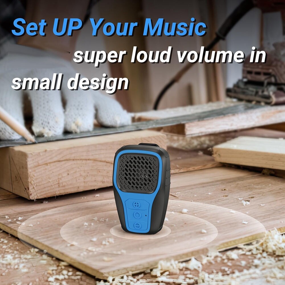 Wearable Bluetooth Speaker, Clip-on Wireless Speaker Mini Hands-free Speaker — image 8