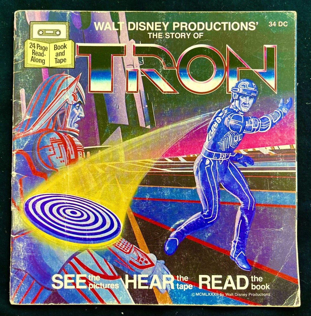 映画「トロン（1982）」ストーリーブック／TRON THE STORYBOOK Tron Storybook Disney 1982 Jeff Bridges Animation Sci Fi | eBay