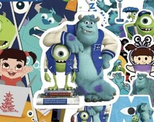 10 Random Monsters Inc Stickers