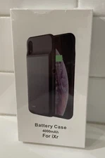 4000mAh Battery Power Case for iXr Black Factory Sealed Free Shipping