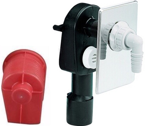 Dallmer Doppelanschluss 1" Geräteanschluss HL400 Unterputz Siphon Sifon 140128 4001636140128 - Foto 6