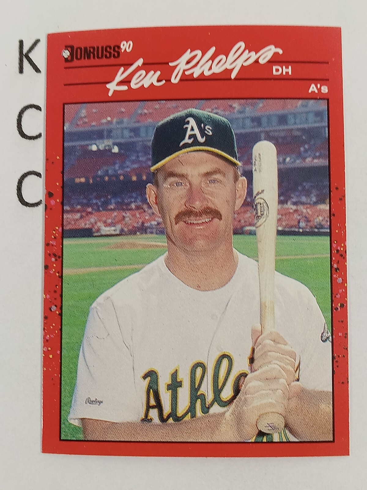 1990 Donruss Baseball Oakland Athletics #675 Ken Phelps