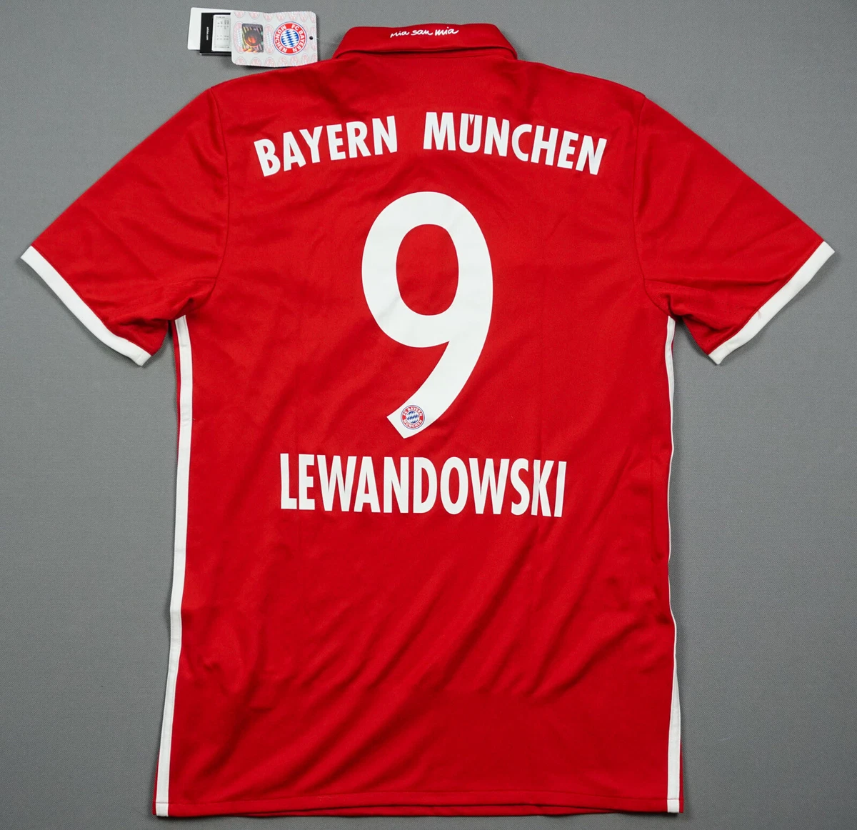 ROBERT LEWANDOWSKI Bayern Munich 2016 2017 S Home Shirt Jersey