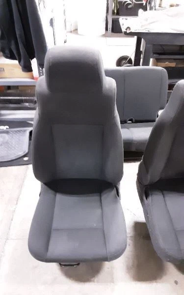 Jeep TJ Wrangler OEM asientos delanteros y traseros de tela negros 2003 2004 2005 2006 92179 Foto 4 de 4