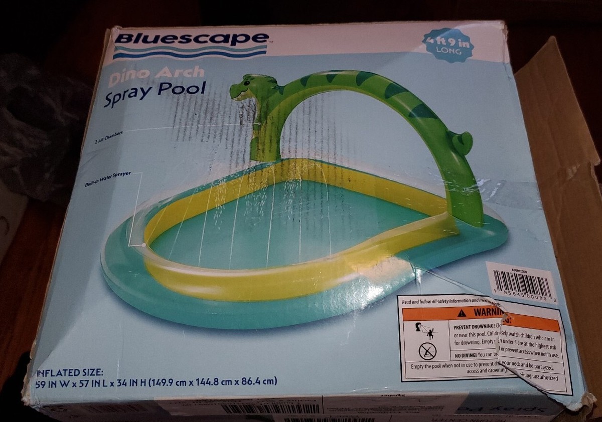 Bluescape Inflatable Dino Arch Spray Pool 57