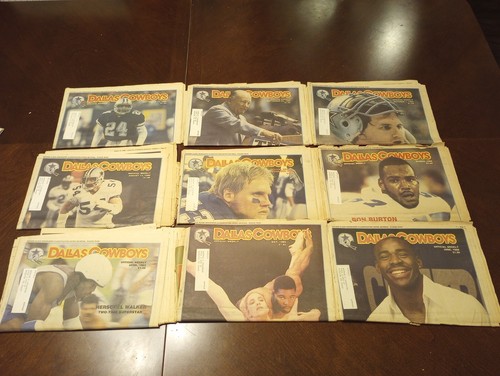 Lot of 29 different 1988 Dallas Cowboys Weekly Magazine Newspapers - Picture 4 of 5