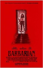 Bill Skarsgard BARBARIAN Georgina Campbell Justin Long movie poster 11x17