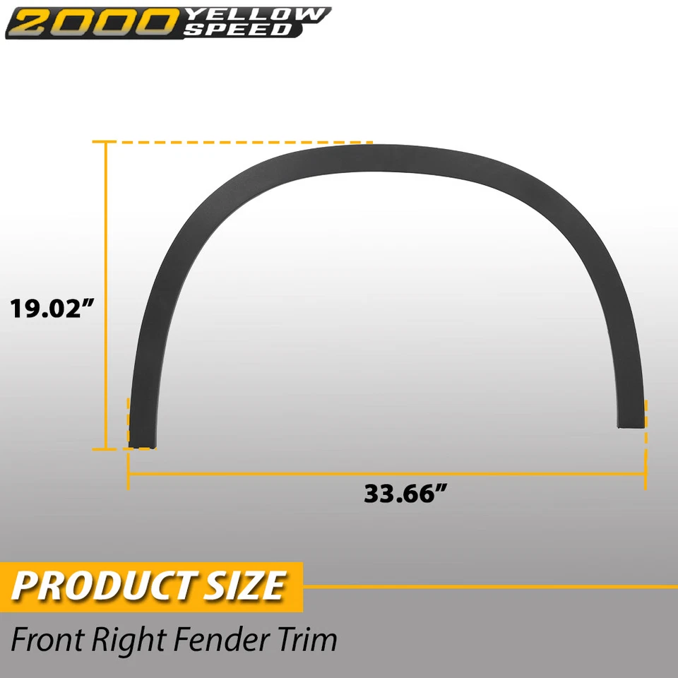 Fender Trim Molding Fit For 2015-2020 Mercedes Benz GLA250 Front Right Side Foto 3 de 4