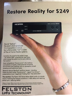 Felston DD740 Lip-Sync Corrector (audio delay)  with stained cartons