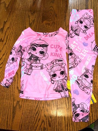 New 3 Lot 2pc PJ SETS GIRLS 4 BLUEY DISNEY MINNIE MOUSE LOL SURPRISE! PAJAMAS - Picture 5 of 6