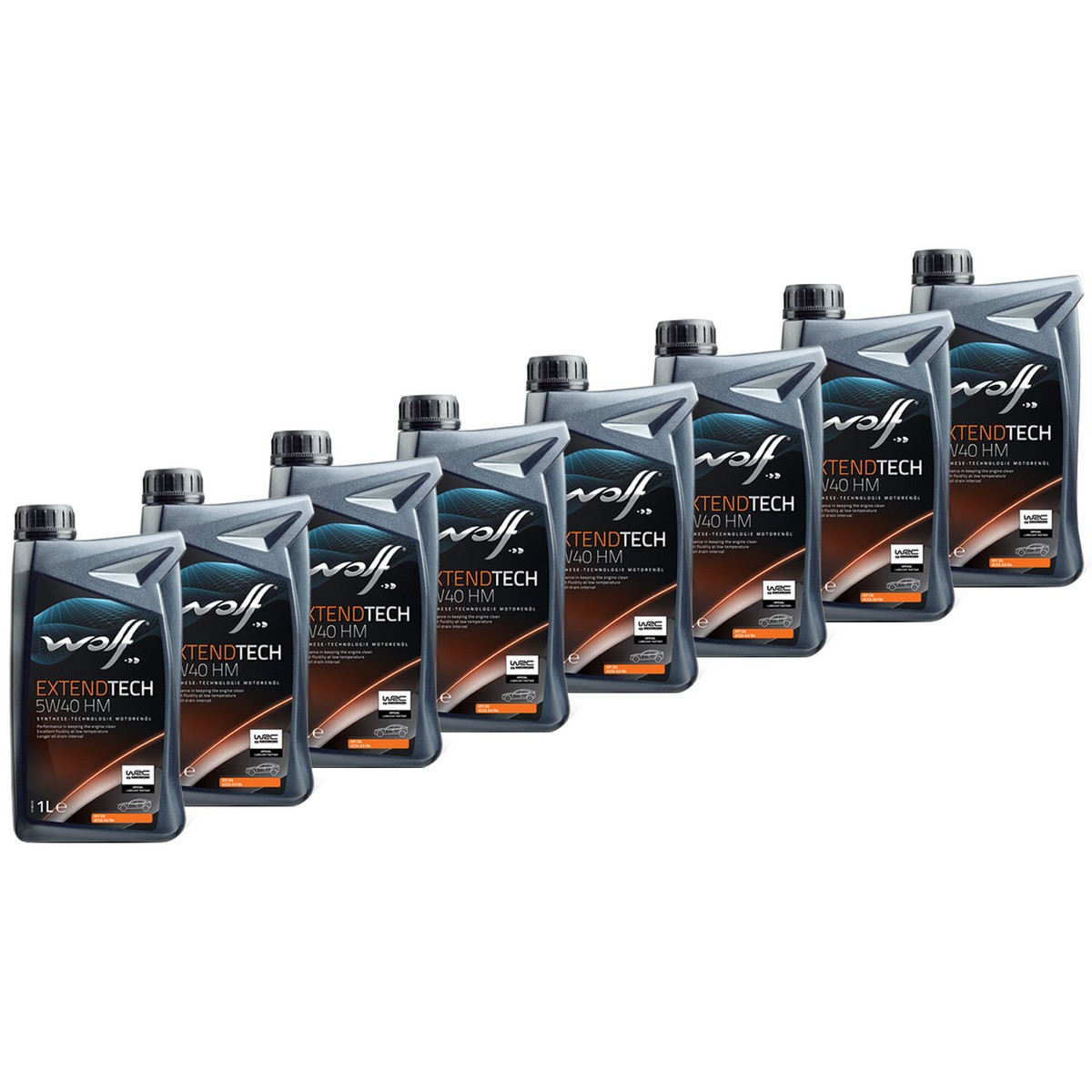 Motoröl WOLF EXTENDTECH HM 28116 SAE 5W40 8 X 1 Liter für
