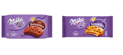 MILKA SENSATIONS - 156G - COOKIES FILLED WITH ALPINE MILK CHOCOLATE - SOFT 