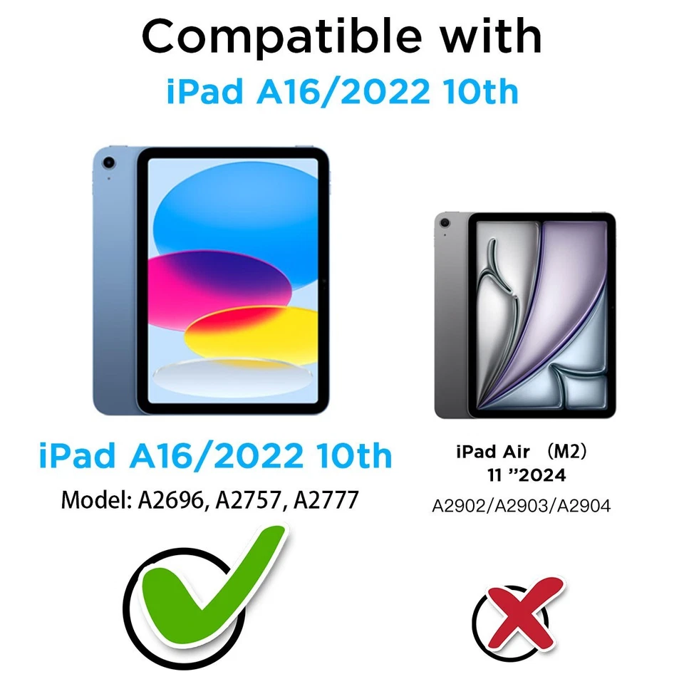 Rugged Case For iPad A16 11 in/10th Gen 10.9 in Shockproof Owl Wings Stand Cover - Image 2 of 4