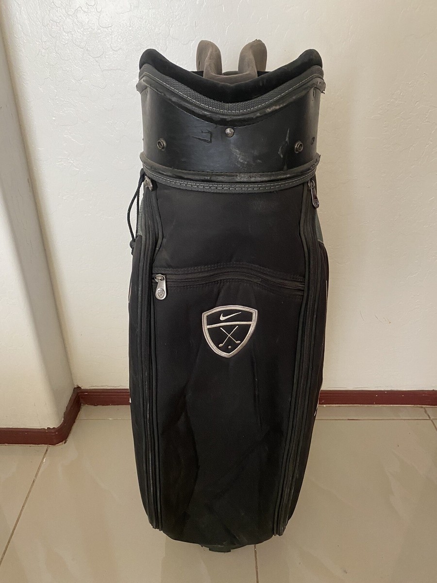 Nike Golf Blue & White Cart Bag - 7 Way With Rain Cover All