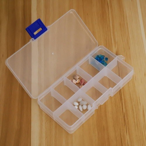 3Pcs Jewelry Box Clear Plastic Bead Storage Container Earrings Organizer Case - Picture 7 of 40