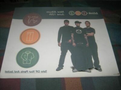 Blink 182 - TOYPAJ - 2001 - Window Cling/Decal - 17 X 15 - Promo Only - **RARE**