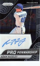 2020 Panini Prizm #PP-SH Adam Haseley Pro Penmanship Phillies Auto