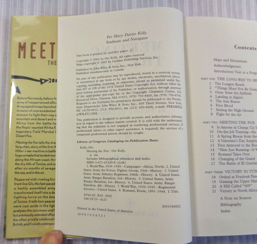 Meeting the Fox The Allied Invasion of Africa Orr Kelly 2002 1st Ed HC/DJ Rommel - Picture 6 of 7