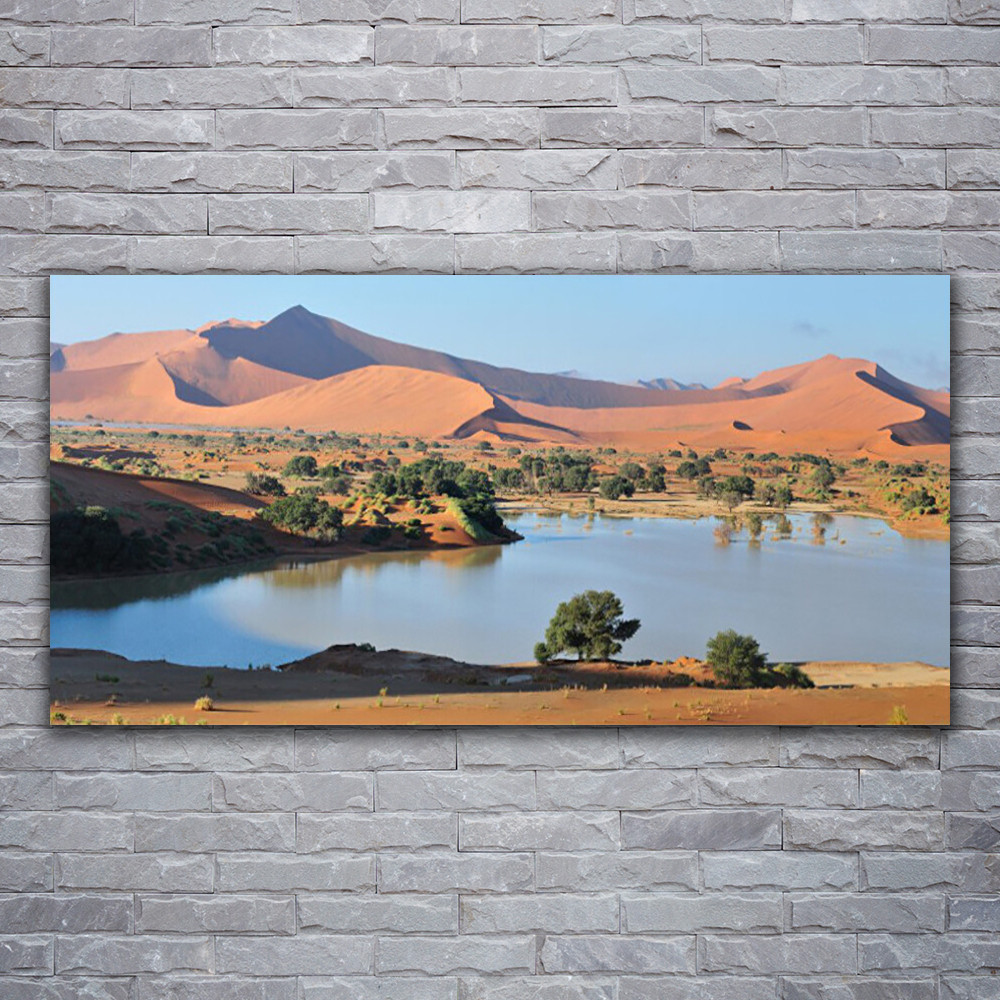 Tableau 120x60 Paysage Désert Baie pour agrandir une pièce sombre
