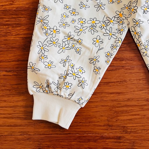 Bonds Size 1 Set Outerwear Daisy Floral White Sweatpants Pullover - Foto 5 di 5