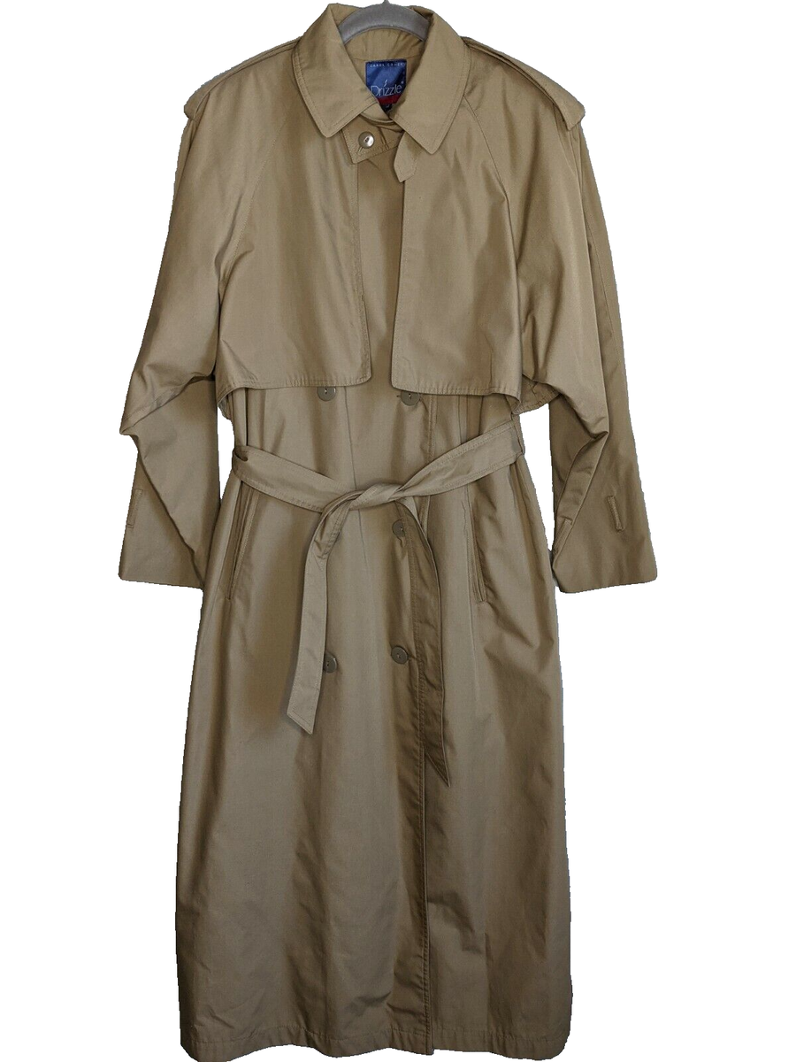 【美品】Ameri Vintage ELEANOR TRENCH COAT Vintage Etinne Aigner Trench Coat Sz 10 Hong Kong Beige