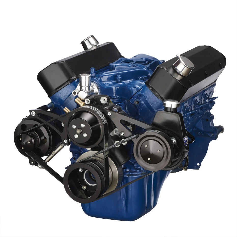 Black Ford 289-302 Serpentine Conversion Kit - Alternator & Power Steering - Image 4 of 4