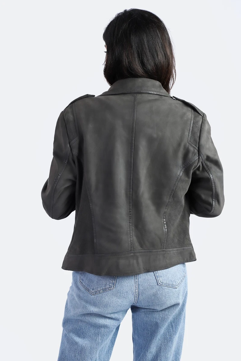 Sheep leather jacket hot sale quality