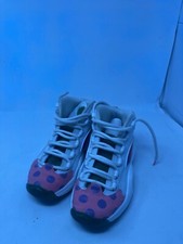 Reebok Youth Question 6.5 Iverson GS Mid Candy Land White Pink Green GZ0081 EUC