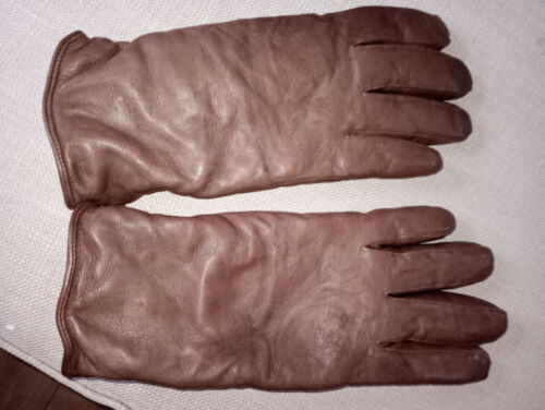 MK11 BROWN LEATHER COMBAT GLOVES - Picture 3 of 14