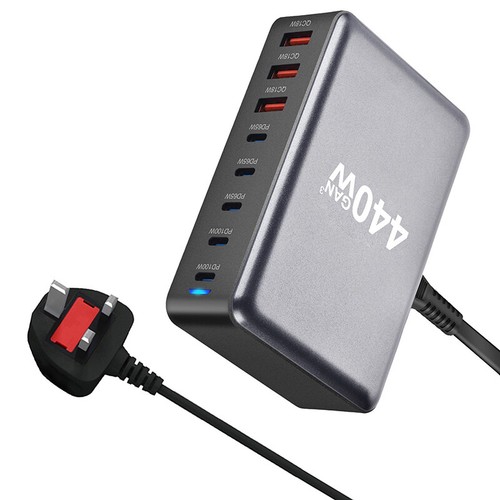 440W Gan Desktop Telefon Ladegerät PD Schnellladeladapter - Zdjęcie 9 z 15