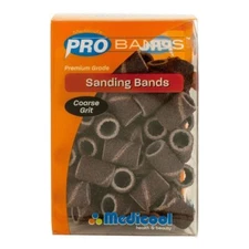 Medicool RED Acrylic Sanding Bands - Coarse Grit Box 100 pcs