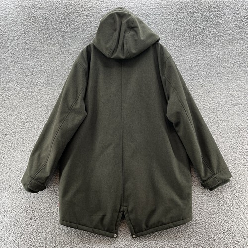 Levis Coat Mens Large Green 3 In 1 Fishtail Parka Lined Jacket Military Winter - Picture 13 of 15