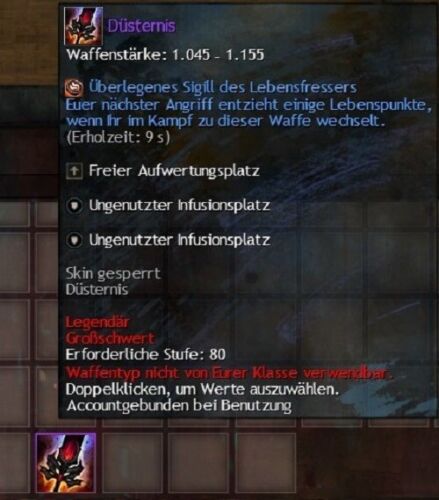 Guild Wars 2 - GW2 - Legendary Düsternis Großschwert Twilight - Bild 2 von 2