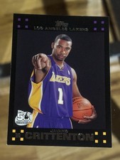 Javaris Crittenton Los Angeles Lakers Rookie 2007-08 Topps #129 Basketball Card. rookie card picture