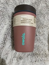 Owala SmoothSip Slider Insulated Stainless Steel Coffee 12 Ounces, Cozy Cocoa