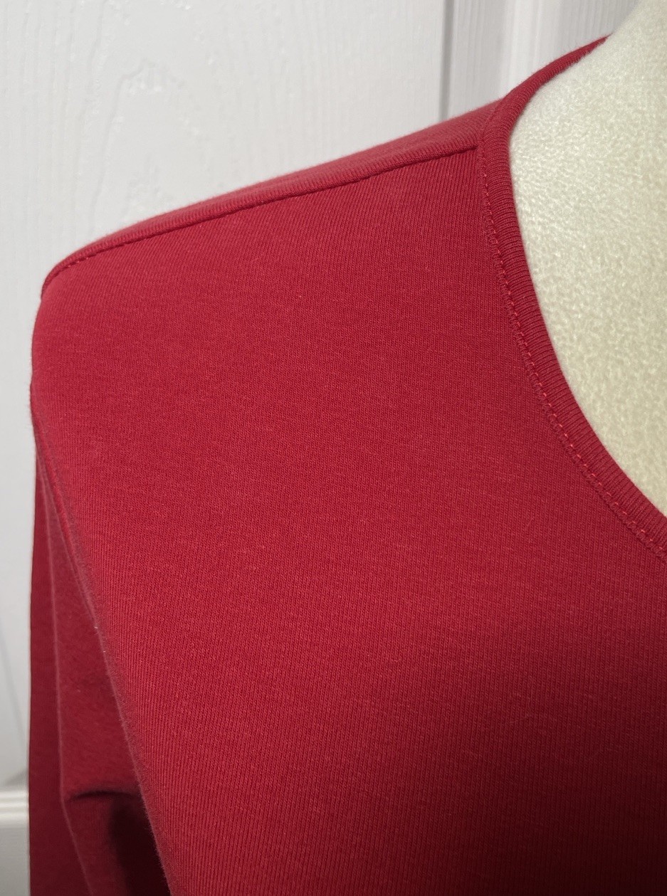 Pendleton Vibrant Red Long Sleeve Pullover Cotton… - image 3