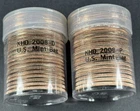 2008 P & D Kennedy Half Dollar Rolls BU $20 Face NIFC Mint Bag Coins Lot