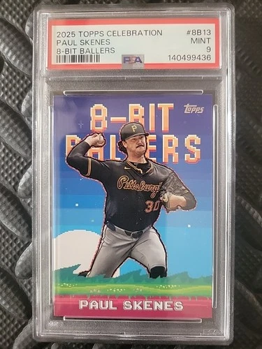 2025 Topps Celebration Paul Skenes 8 Bit Baller #8B13.  PSA 9