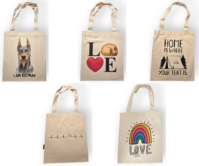 Canvas Shopping Bag 40x35cm | 100% Cotton | Various Design Variants