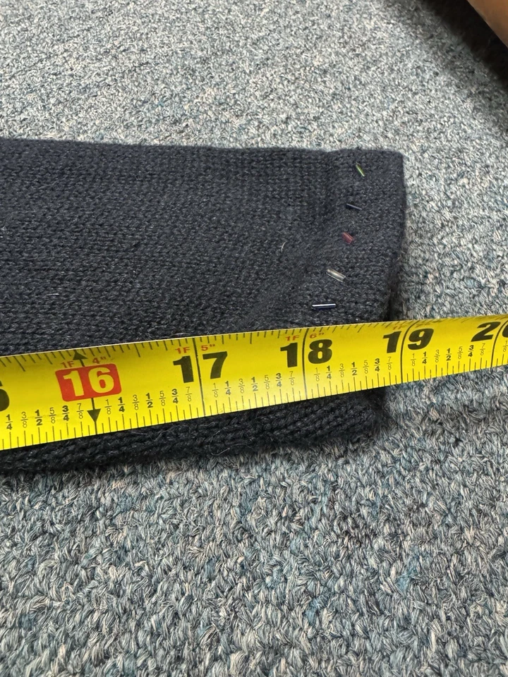 The Quacker Factory Sweater Christmas Folk Art Black L Women’s Cotton Blend - Image 4 of 4