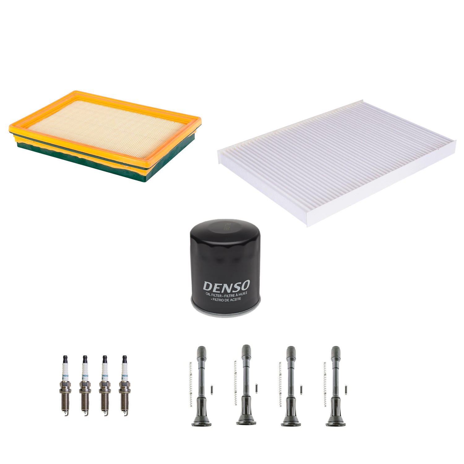 Denso Tune Up Kit 4 Spark Plugs  Boots Kit for Sentra 2.5L L4 GAS QR25DE FWD