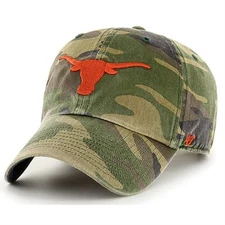 Texas Longhorns 47 Brand Clean Up Adjustable Hat - Camo