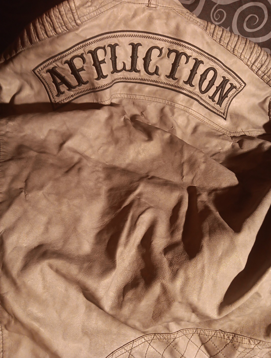 GRAY MENS XL AFFLICTION BLACK PREMIUM BLACK SKULL LEATHER JACKET JACKET IS FIRE!